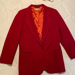 L.L. Bean vintage red Wool blazer